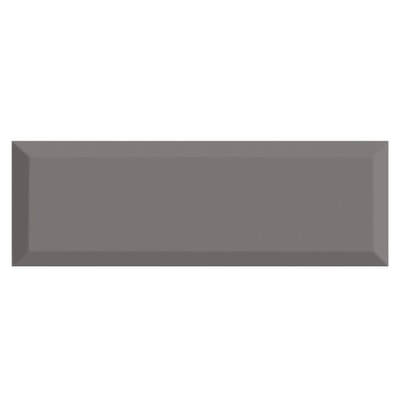 Subway Dark Grey Glossy Bevel Décor