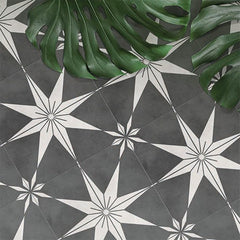 Symphony Dark Grey Star Tiles