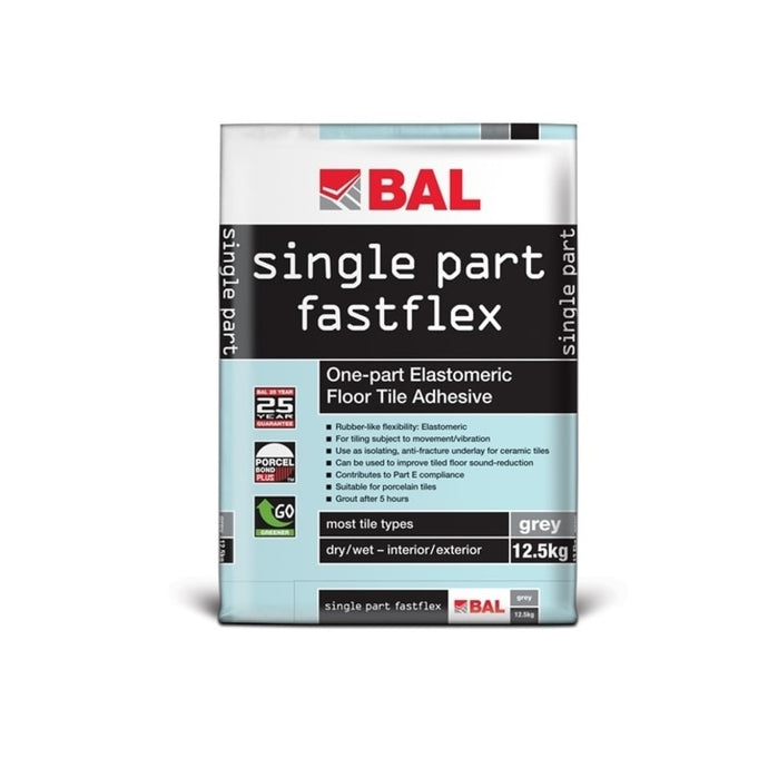 Single Part Fast Flex Wall and Floor Tile Adhesive - All Colours