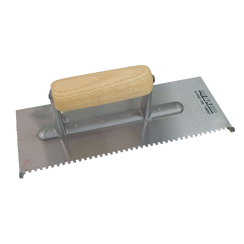 Solid Bed Tipped Notched Trowel